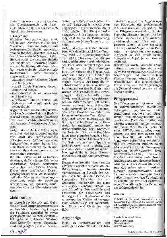 Vorschauseite 4: Pflegeintensive Nachsorge nach Schädel-Hirn-Trauma