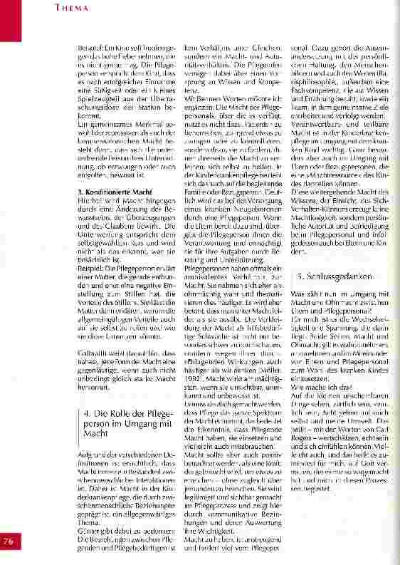Vorschauseite 3: Umgang mit Macht zwischen Pflegepersonal und Eltern