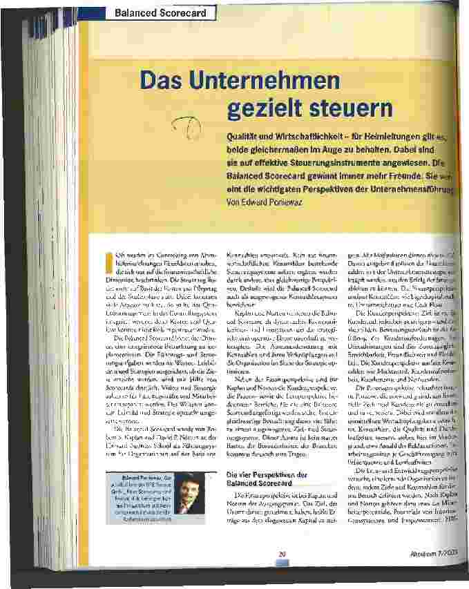 Vorschauseite 1: Das Unternehmen gezielt steuern