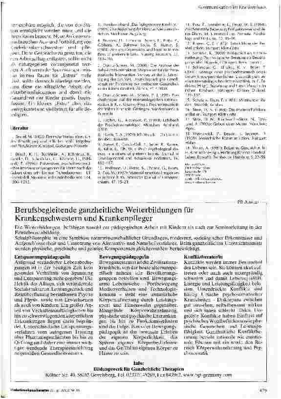 Vorschauseite 6: Von der Last des Wissens und dem richtigen Umgang im Gespräch