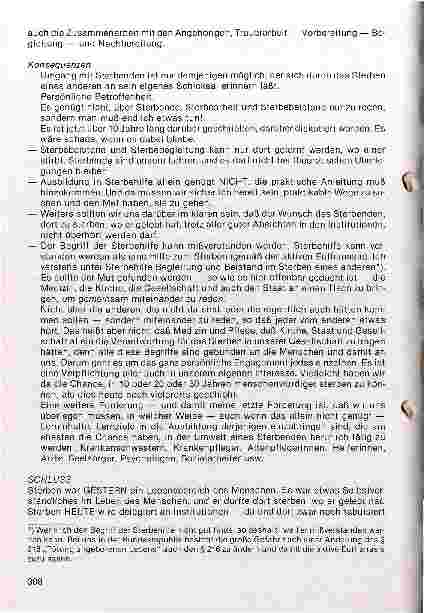 Vorschauseite 6: Der unbewältigte Tod - wie stirbt man in unserer Gesellschaft? Teil 2