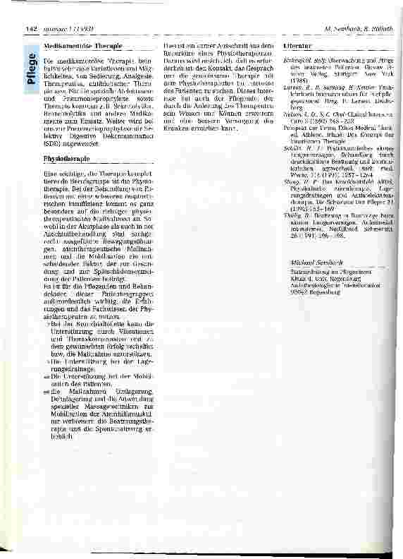 Vorschauseite 6: Spezielle Pneumonieprophylaxe bei der schweren respiratorischen Insuffizienz