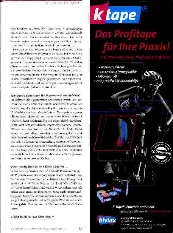 Vorschauseite 5: Master of Clinical Physiotherapy in Australien