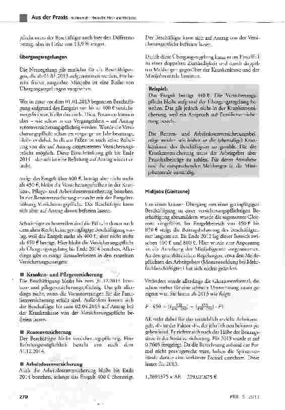 Vorschauseite 3: Neues bei Miniund Midijobs!