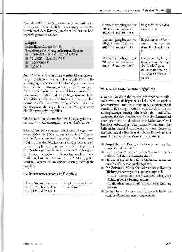 Vorschauseite 4: Neues bei Miniund Midijobs!