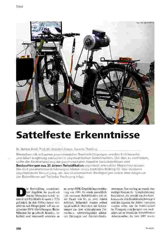 Vorschauseite 1: Sattelfeste Erkenntnisse