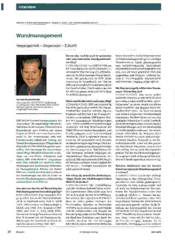 Vorschauseite 1: Wundmanagement