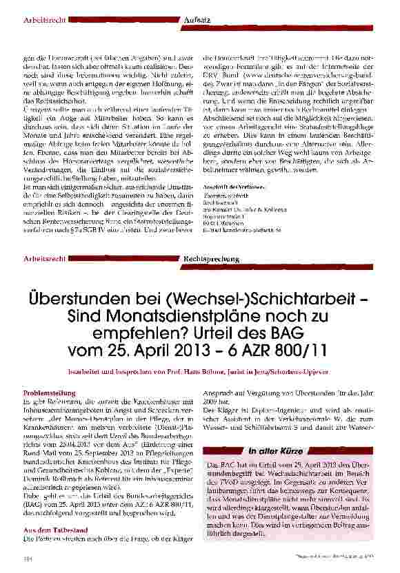 Vorschauseite 5: Selbstständige Honorarkräfte in der Pflege - passe - Urteil des LSG Baden-Württembergvom 19. Oktober 2012 (Az. : L4R761/11)