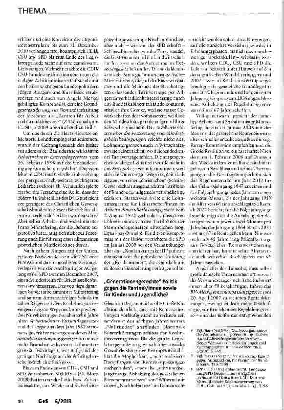 Vorschauseite 3: Große Koalition - kleinkarierte und klientelorientierte Sozialpolitik?