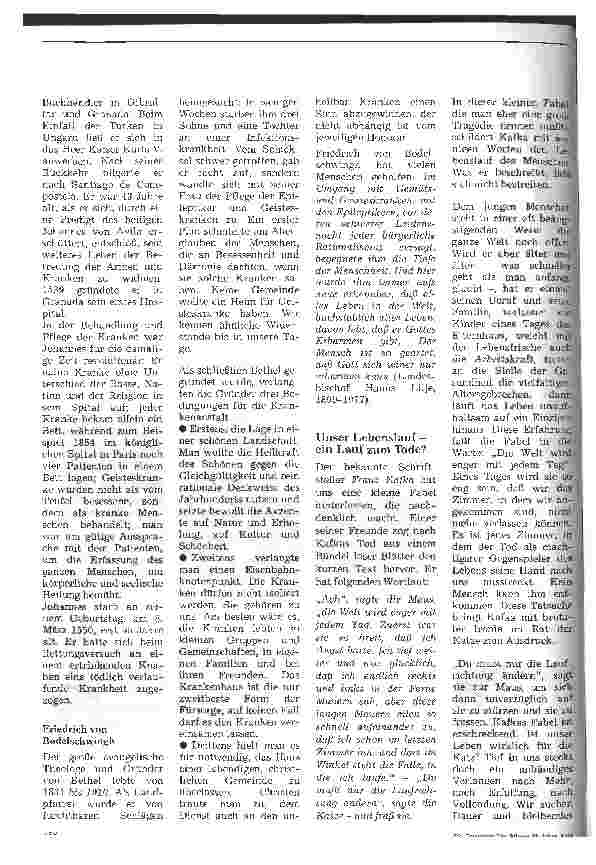 Vorschauseite 2: Christlicher Glaube in der Krankenpflege Vortrag v. 29.10.92