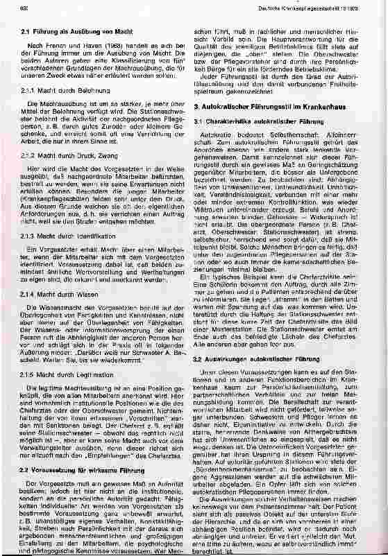 Vorschauseite 2: Autokratischer oder demokratischer Führungsstil im Krankenhaus und Krankenpflegeschulen