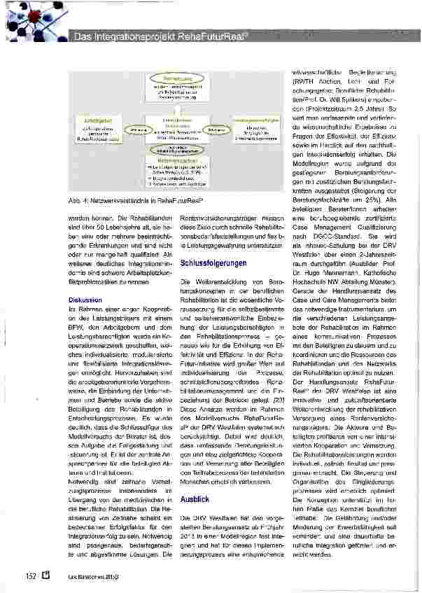 Vorschauseite 5: Berufliche Teilhabe integrationsorientiert gestalten - das Integrationsprojekt RehaFuturReal