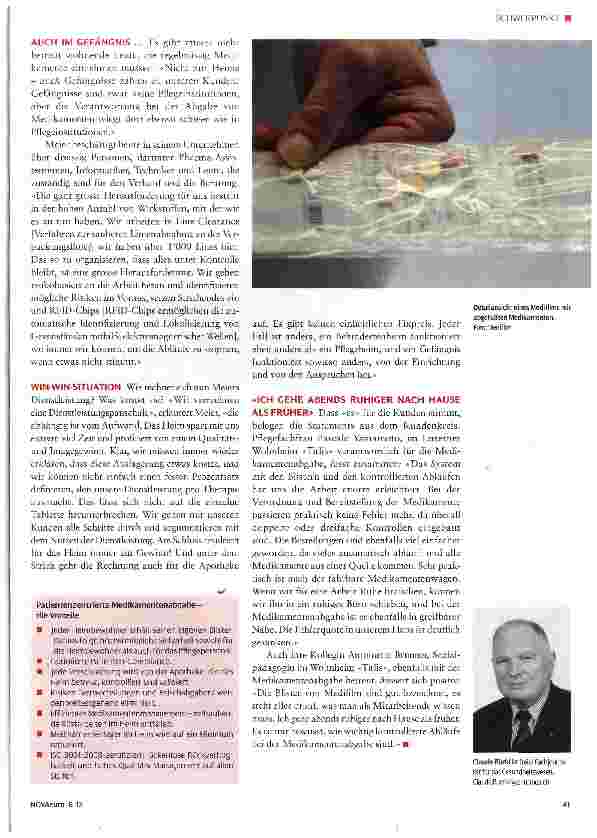 Vorschauseite 2: Personalisierte Medikamentenabgabe