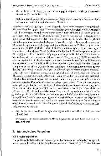 Vorschauseite 4: Subjektive Barrieren der Nutzung von Gesundheitsförderung für pflegende Angehörige