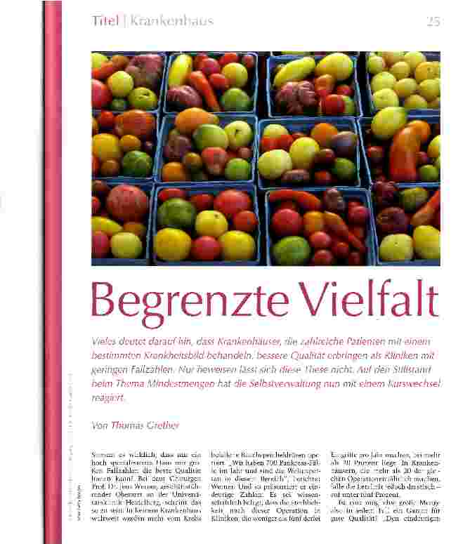 Vorschauseite 1: Begrenzte Vielfalt