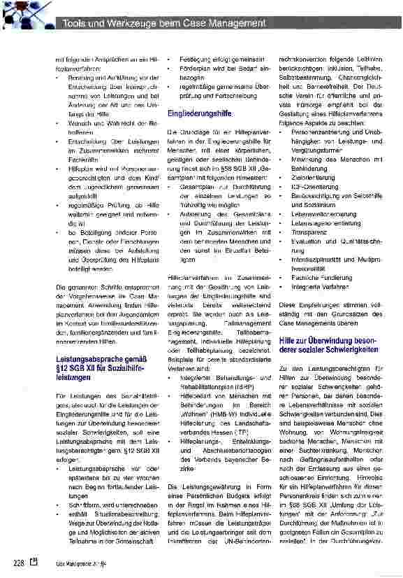Vorschauseite 2: Tools und Werkzeuge beim Case Management