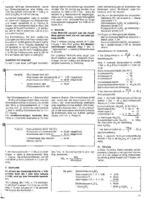 Vorschauseite 2: Einführung in die Chemie 7.Folge: A) Allgemeine und anorganische Chemie