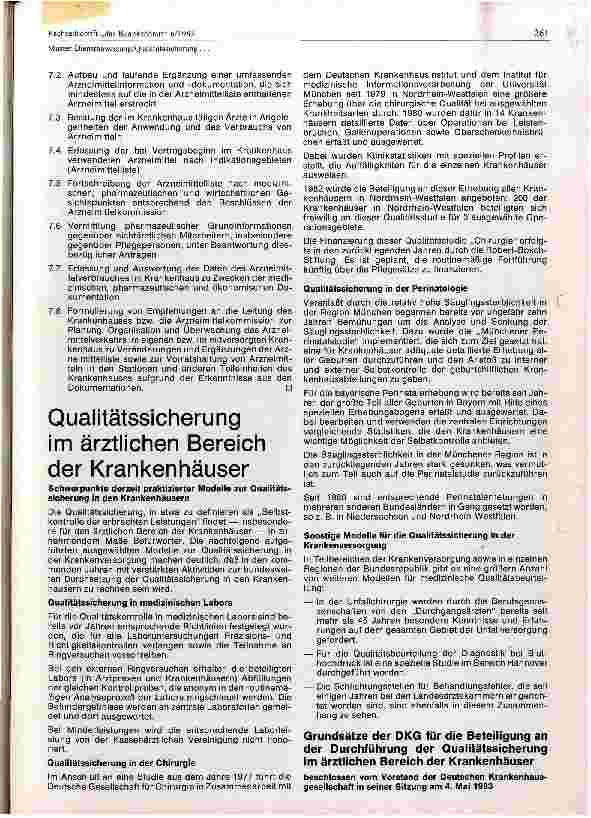 Vorschauseite 2: Muster einer Dienstanweisung für den leitenden Krankenhausapotheker