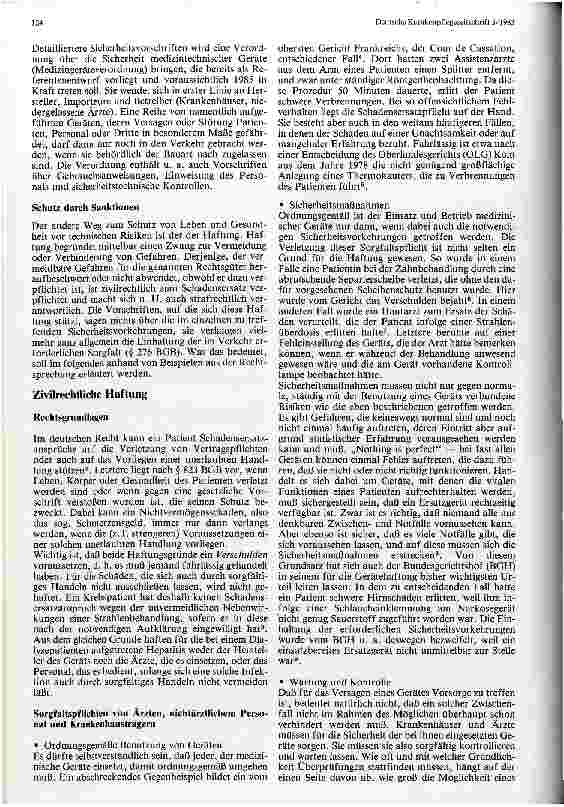 Vorschauseite 2: Haftungsprobleme in der Medizintechnik
