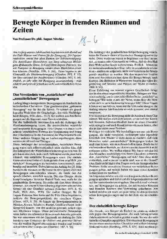 Vorschauseite 1: Bewegte Körper in fremden Räumen und Zeiten