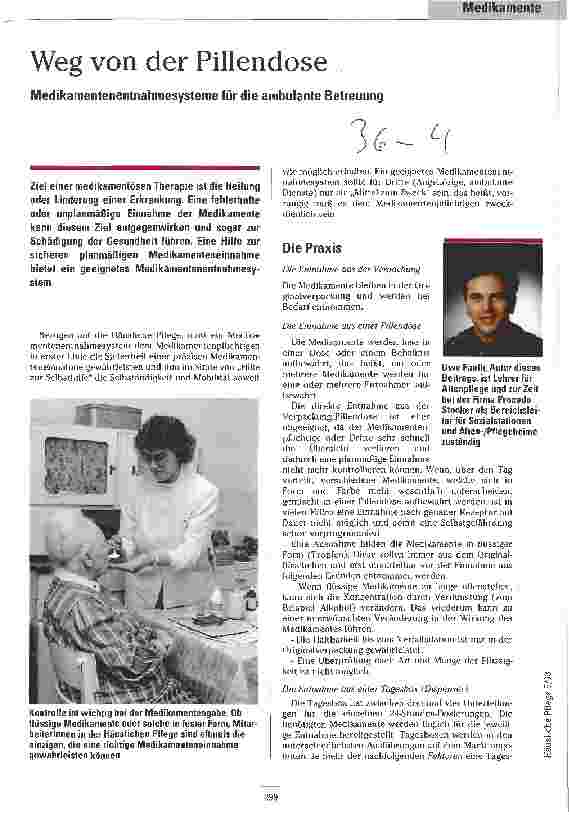 Vorschauseite 1: Weg von der Pillendose Medikamentenentnahmesysteme für die ambulante Betreuung
