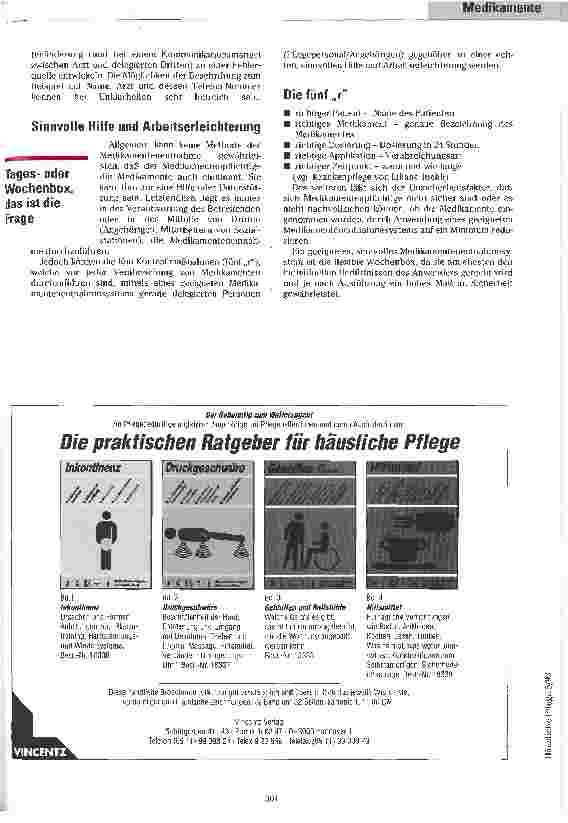 Vorschauseite 3: Weg von der Pillendose Medikamentenentnahmesysteme für die ambulante Betreuung