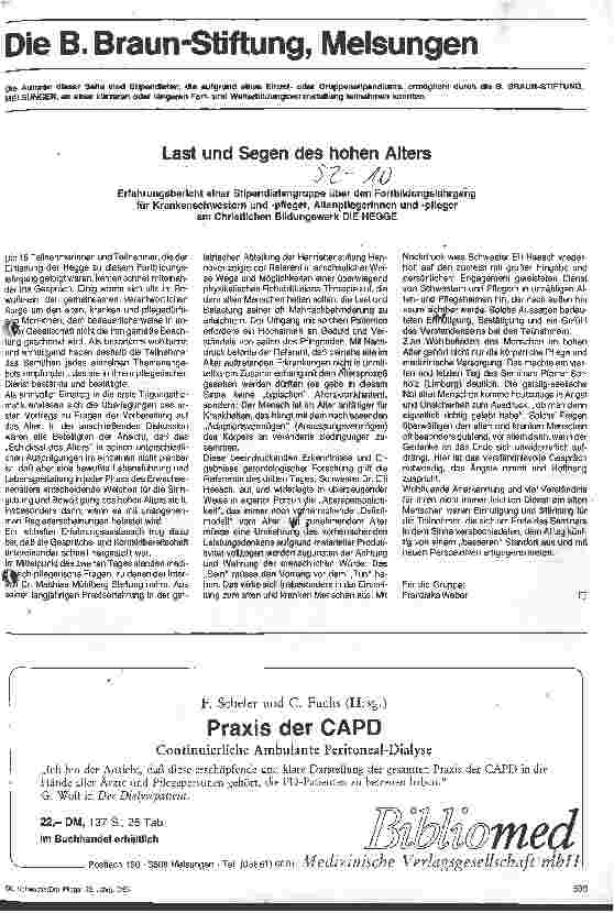 Vorschauseite 1: Last und Segen des hohen Alters