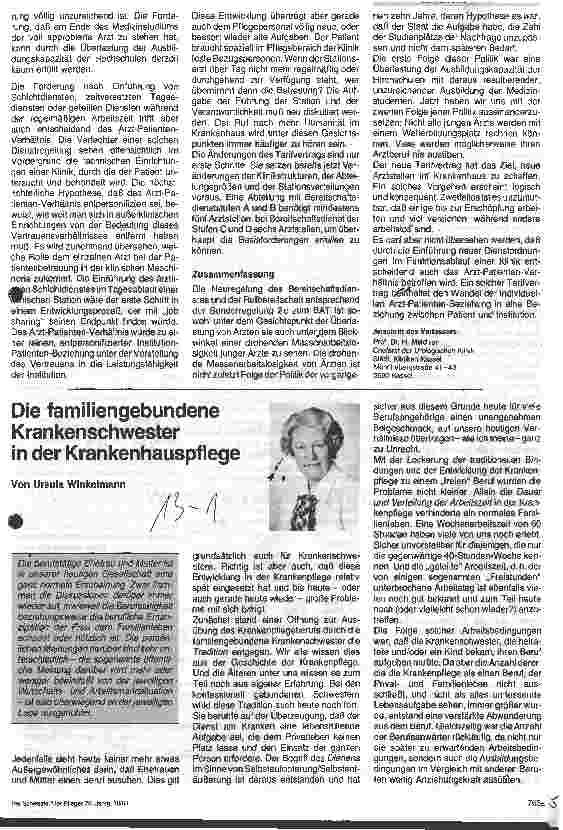 Vorschauseite 2: Konsequenzen der neuen Bereitschaftsdienstordnung für Ärzte u. Pflegepersonal
