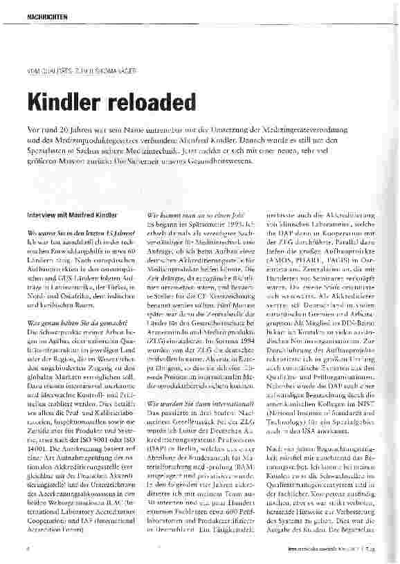 Vorschauseite 1: Kindler reloaded
