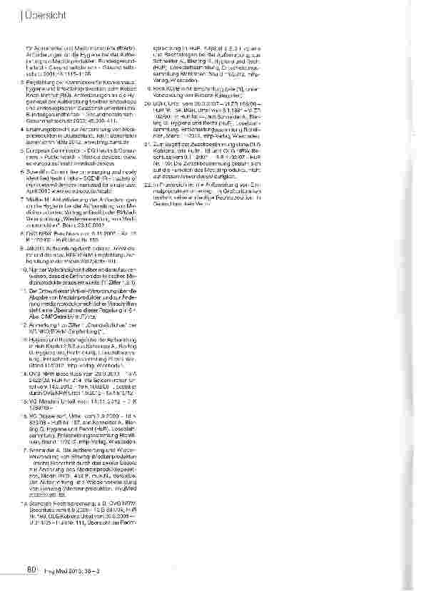 Vorschauseite 5: Qualitätsmanagement - Der neue Ansatz der aktualisierten KRINKO/BfArM-Empfehlung zu den Anforderungen an die Hygiene bei der Aufbereitung von Medizin Produkten