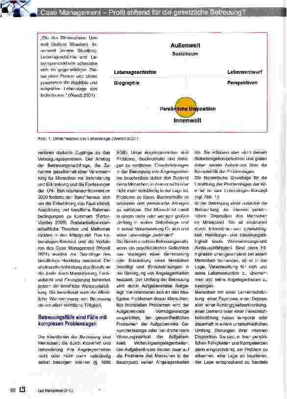 Vorschauseite 2: Case Management - Profil stiftend für die gesetzliche Betreuung?