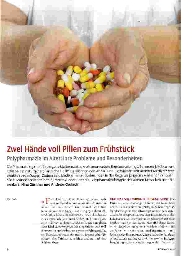Vorschauseite 1: Zwei Hände voll Pillen zum Frühstück