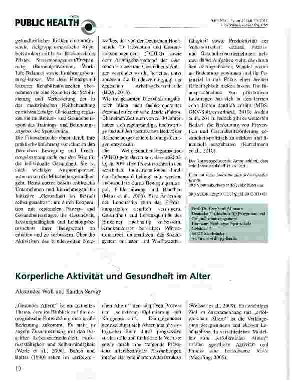 Vorschauseite 2: Fitnesstraining als Bestandteil aktiver Gesundheitsförderung