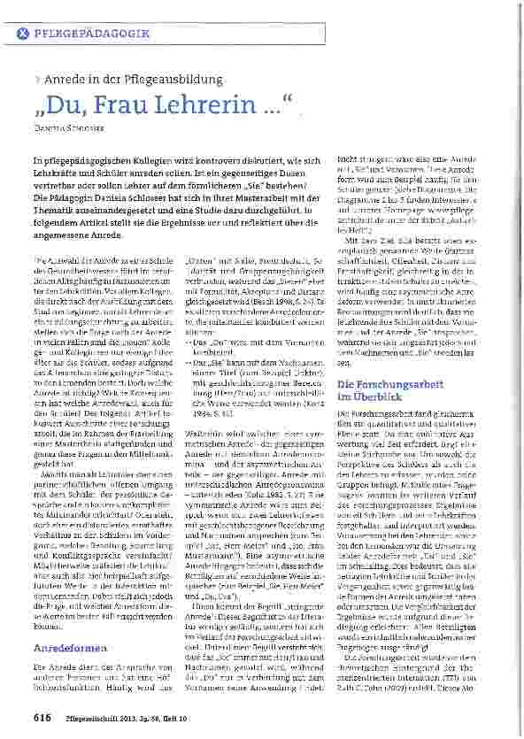 Vorschauseite 1: „Du, Frau Lehrerin...