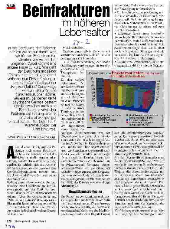 Vorschauseite 1: Beinfrakturen im höheren Lebensalter