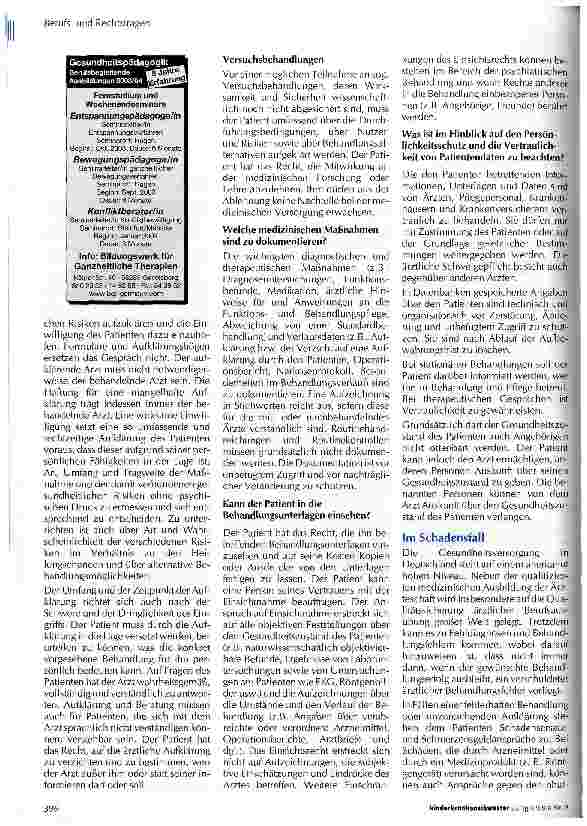 Vorschauseite 3: Patientencharta