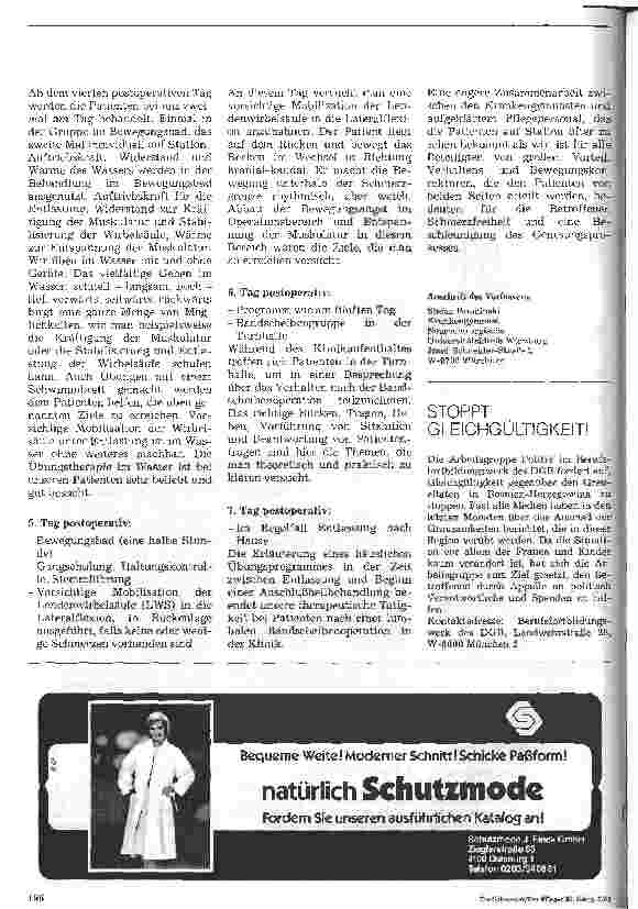 Vorschauseite 4: Konzept einer postoperativen Übungsbehandlung