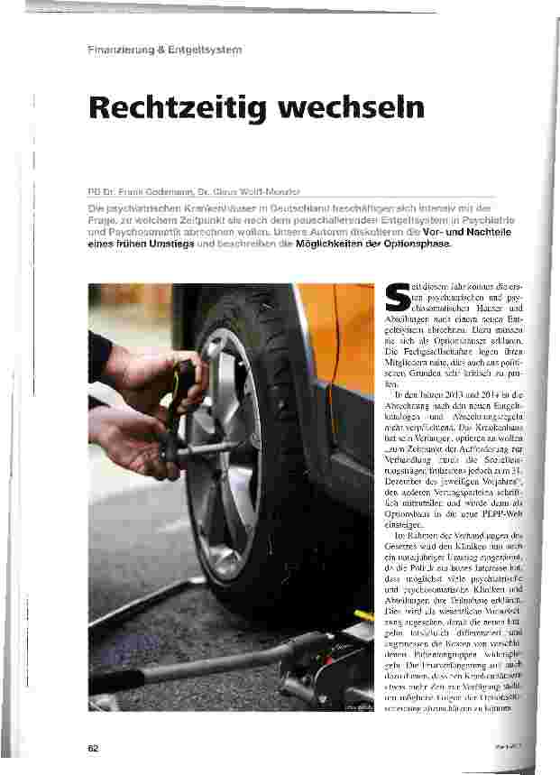 Vorschauseite 1: Rechtzeitig wechseln