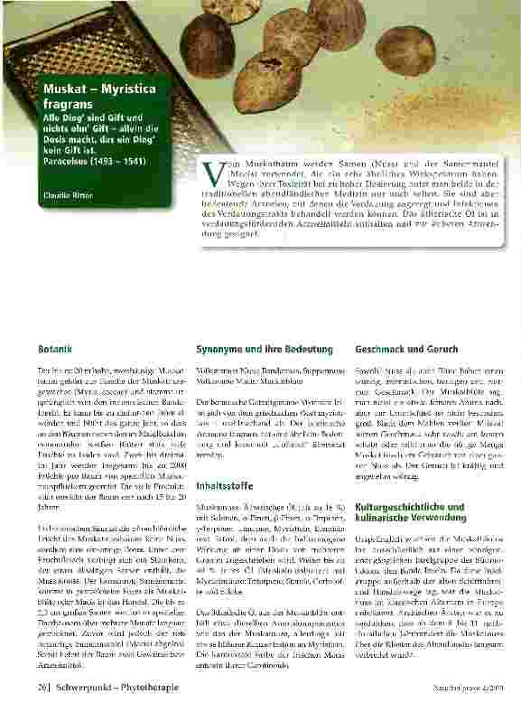 Vorschauseite 1: Muskat - Myristica fragrans