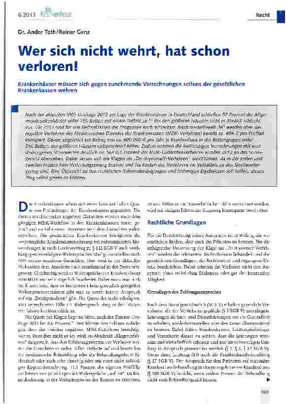 Vorschauseite 1: Wer sich nicht wehrt, hat schon verloren!