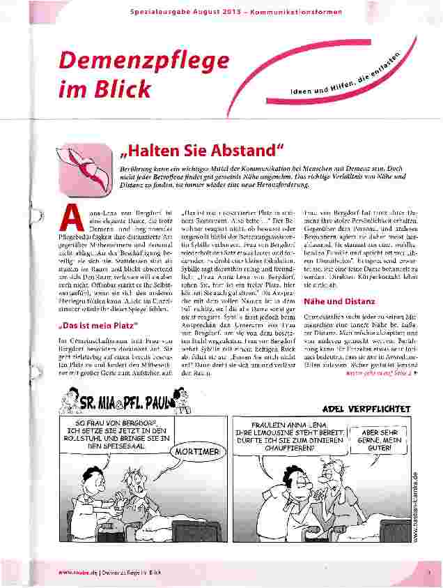 Vorschauseite 1: Halten Sie Abstand