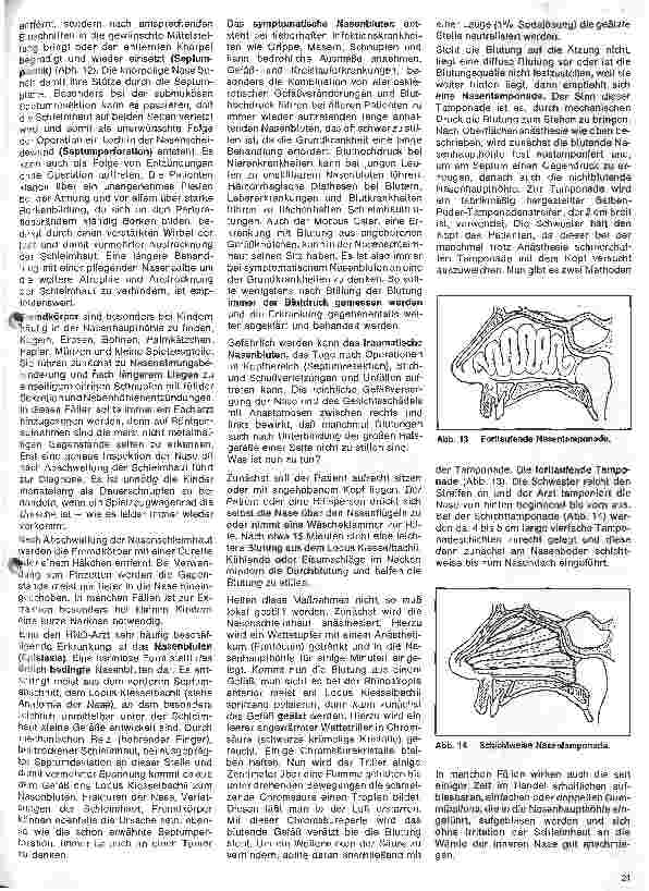 Vorschauseite 6: Einführung in die Hals - Nasen - Ohren - Heilkunde 8. Folge: Die Nase Erkrankungen der äußeren Nase und der Nasenhaupthöhle