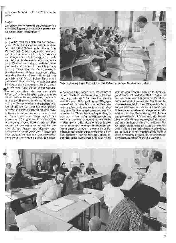 Vorschauseite 2: Krankenpflegeschule für Pfleger in München Interview mit Lehrpfleger Eisenreich
