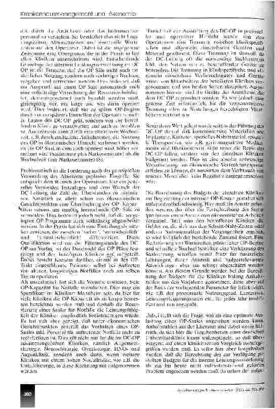 Vorschauseite 6: Implementierung einer Geschäftsordnung für ein zentrales OP-Management Öl oder Sand im Getriebe des OP-Ablaufs?