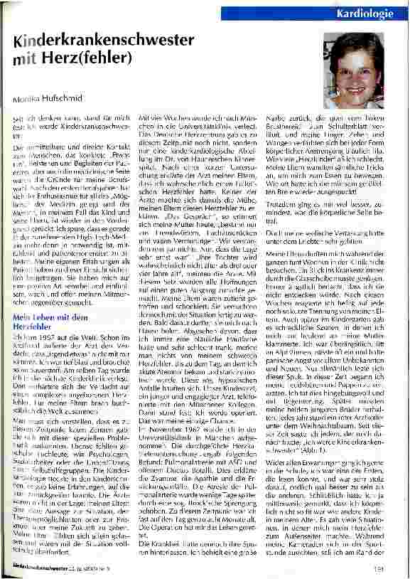 Vorschauseite 1: Kinderkrankenschwester mit Herz(fehler)