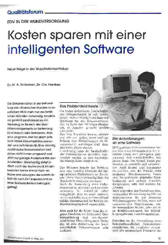 Vorschauseite 1: Kosten sparen mit einer intelligenten Software