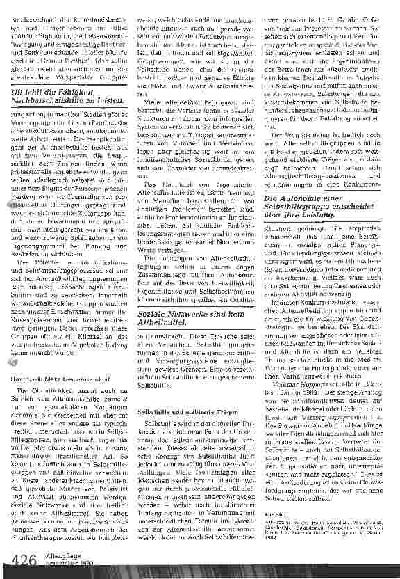 Vorschauseite 3: Altenselbsthilfe Alternative oder Ergänzung professioneller Dienste