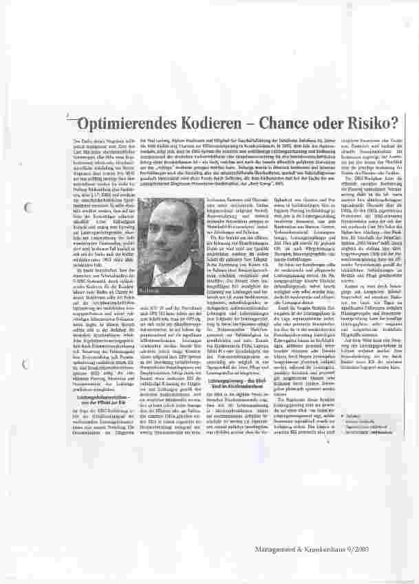 Vorschauseite 1: Optimierendes Kodieren - Chance oder Risiko?