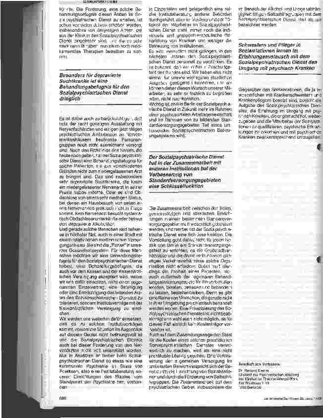 Vorschauseite 3: Sozialpsychatrie in einer Großstadt