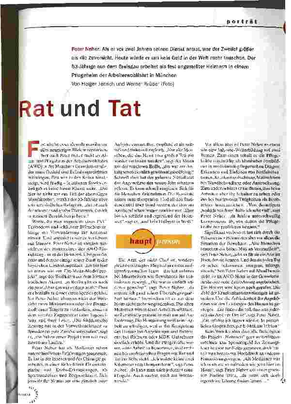 Vorschauseite 2: Mit Rat und Tat
